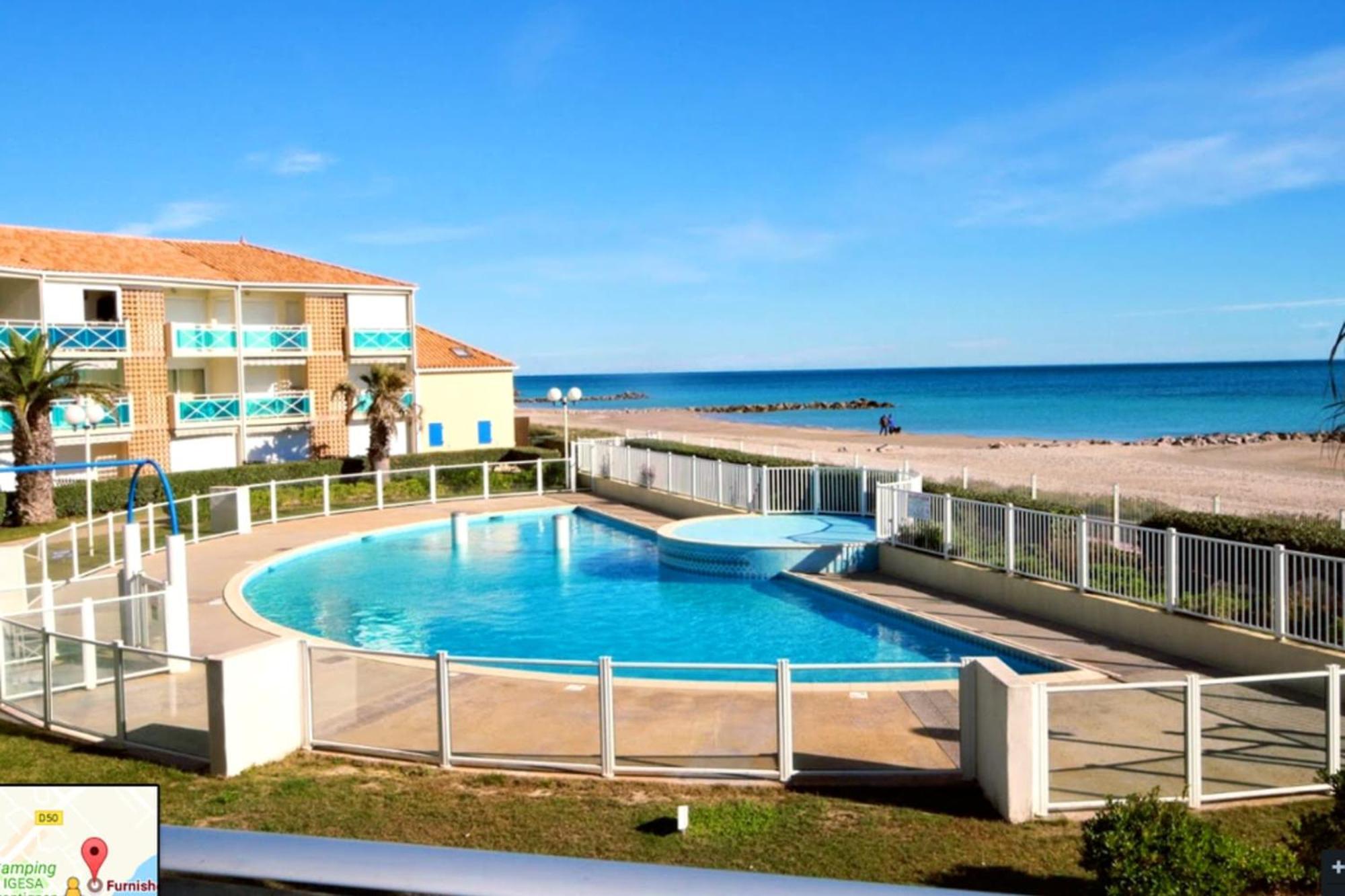 In With Swimming Pool And Direct Access Apartment Frontignan
